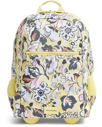 Vera Bradley Womens Recycled Lighten Up Reactive Slim Rolling Backpack Bookbag - Multicolor