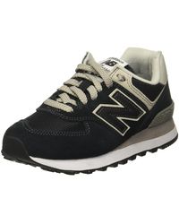 New Balance 327 Sportschoenen Mode Voor Mannen Kleur Black/nb White Maat 46.5 - Zwart