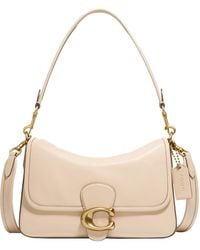 COACH - Soft Calf Leather Tabby Shoulder Bag Ivory One Size - Lyst