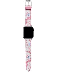 Ted Baker - Floral Pink Leather Strap For Apple Watch® - Lyst