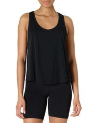 Amazon Essentials - Active Soft Cotton Racerback Relaxed Fit Lightweight Yoga Workout Tank With Drop Armholes - Lyst