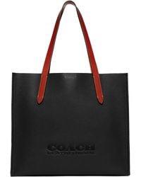 COACH - Relay Tote In Pebble Leather - Lyst
