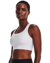 Under Armour - S Crossbck Long Bra White L - Lyst