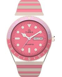 Timex - Two-tone Expansion Band Pink Dial Rose Gold-tone - Lyst