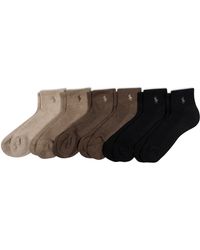 Polo Ralph Lauren - Classic Sport Performance Cotton Ankle Cut Socks 6 Pair Pack - Lyst