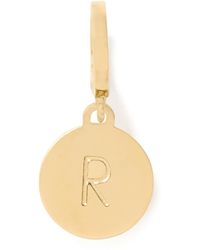 Kate Spade - Mini R Charm Necklace, -Plated - Lyst