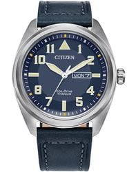 Citizen - Eco-drive Weekender Garrison Field Watch In Super Titanium - Lyst