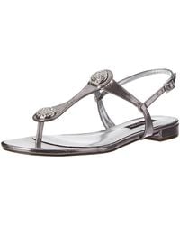 Nina Women's Neely Platform Sandal - Glitter Strappy Dress Sandal With 3 Inch Heel