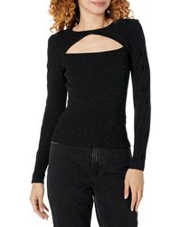 Guess - Long Sleeve Laurel Micro Sequin Sweater - Lyst