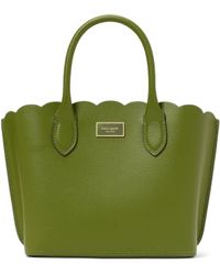 Kate Spade - Suite Scalloped Crossgrain Leather Crossbody Tote - Lyst