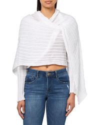 Anne Klein - Stitch Open Frt Crdigan Wrap Bright White - Lyst