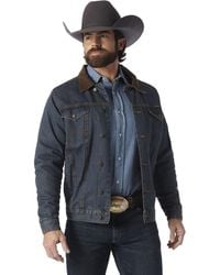 Wrangler - Cowboy Cut Western Lined Denim Jacket - Lyst