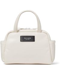 Kate Spade - Puffed Smooth Leather Satchel - Lyst