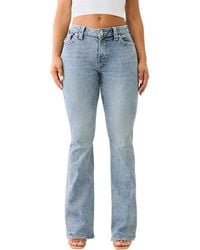 TRUE RELIGION - Jeans 30 Peak Spot Color Denim Joey Mid Rise Flare Flap Single Needle Stitching Pant - Lyst