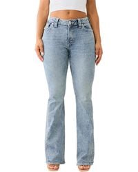 True Religion - Joey Mid Rise Flare Flap - Lyst
