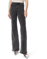 Sam Edelman - Penny Boot Cut Mid Rise Jean Standard Graphite - Lyst