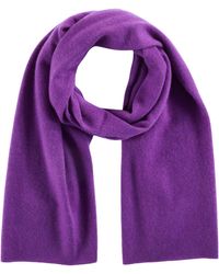 Vince - S Boiled Cashmere Clean Edge Knit Scarf,dk Zinnia,os - Lyst