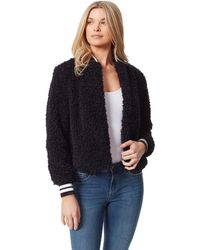 Jessica Simpson Womens Kataleya Faux Fur Jacket - Black