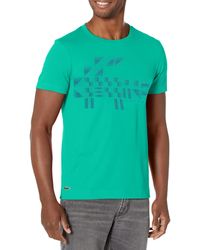 Lacoste - Performance T-shirt With Novak Djokovi Graphic Greenfinch Md - Lyst