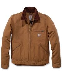 Carhartt - Mens Relaxed Fit Duck Blanket-lined Detroit Jacket Work Utility Outerwear - Lyst