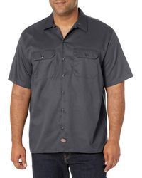 Dickies - Cherokee Mens Short-sleeve Flex Twill Work Button Down Shirts - Lyst