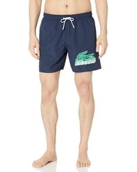 Lacoste - Standard Shorts With Adjustable Waist And Side Pockets - Lyst