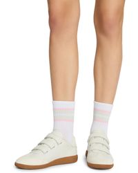 Steve Madden - S 5pk Plced Stripe Shortie Crew Hc - Lyst
