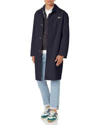 Lacoste - Front Pocket Trench Coat - Lyst