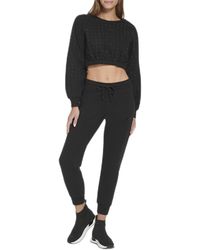 DKNY - Metallic Logo Everyday Joggers - Lyst