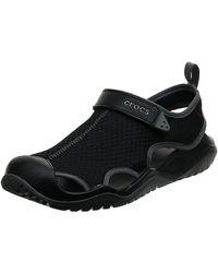 crocs swiftwater mesh deck men's river sandals