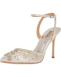 Badgley Mischka Leather Roe in White | Lyst
