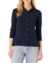 Amazon Essentials - Regular-fit Matte Jersey Button-down Shirt - Lyst