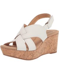 Clarks - Rose Erin Wedge Sandal - Lyst