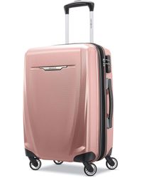 samsonite rose gold carry on
