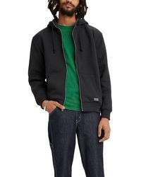 Levi's - Sherpa Lined Zip Up Hoodie - Lyst