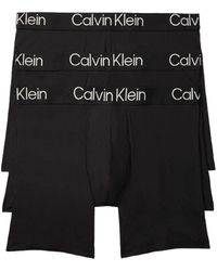 Calvin Klein - Eco Pure Modal 3-pack Boxer Brief Nb3188 Black - Lyst