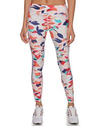 Tommy Hilfiger - High Rise Topical Floral Print Side Stripe Tape Legging - Lyst