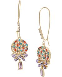 Betsey Johnson - Lollipop Dangle Earrings - Lyst