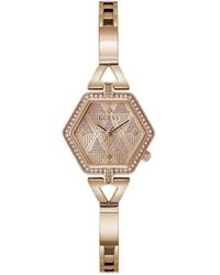 Guess - Rose Gold-tone G-link Rose Gold-tone Dial Rose Gold-tone - Lyst