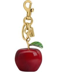 COACH - Small Apple Bag Charm - Lyst