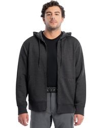 Wrangler - Full Zip Hooded Sweatshirt With Front Pouch Pocket - Lyst