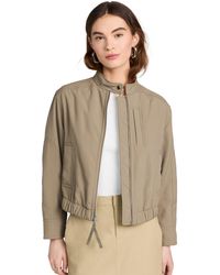 Vince - S Cropped Bomber Jacket - Lyst