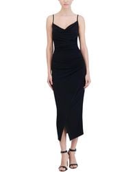 Laundry by Shelli Segal - Sleeveless Cowl Neck Midi Dress - Lyst