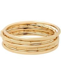Jessica Simpson Bamboo Bangle Bracelet Set,gold,351423gld710 - Metallic