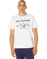 True Religion - Short Sleeve Metallic Buddha Tee T-Shirt - Lyst