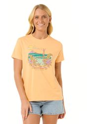 Rip Curl - Standard Fit Short Sleeve Crew T-shirt - Lyst