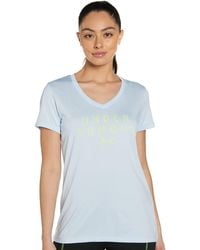 Under Armour - Ua Techtm V-neck Graphic Md Coded Blue - Lyst