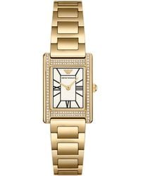 Emporio Armani - Two-hand Gold-tone Stainless Steel Watch - Lyst