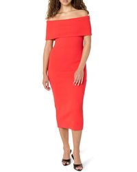 The Drop - Lora Off The Shoulder Midi Sheath Dress Kleider - Lyst
