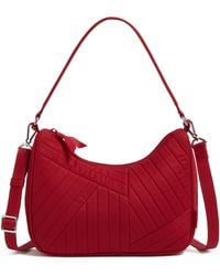 Vera Bradley - Cotton Frannie Crescent Crossbody Purse - Lyst